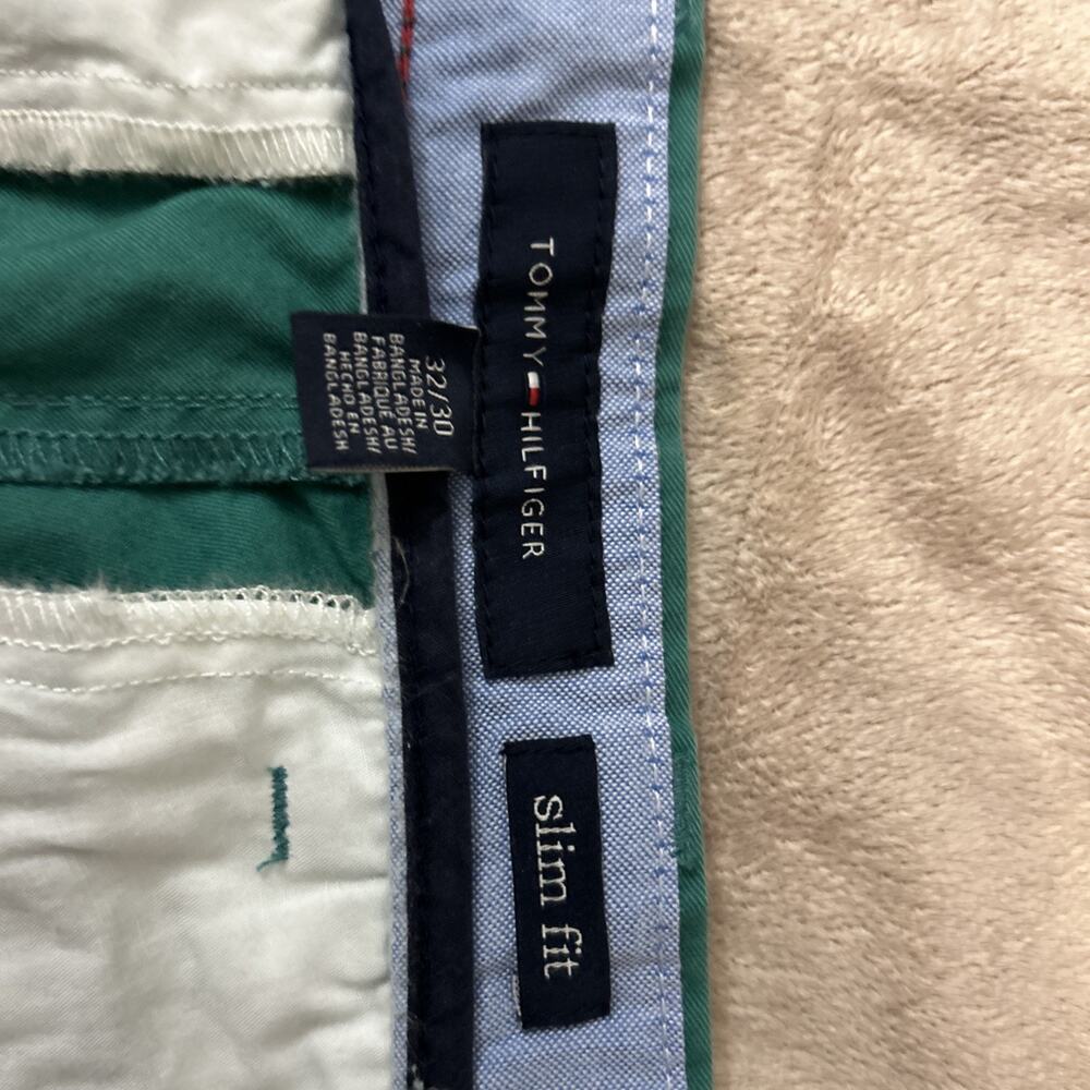 Tommy Hilfiger Men’s Green Pants Size 32x30 Slim Fit